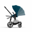 Коляска прогулочная Cybex Priam IV шасси Matt Black, Mountain Blue (Синий)