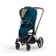 Коляска прогулочная Cybex Priam IV шасси Chrome Brown, Mountain Blue (Синий)