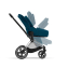 Коляска прогулочная Cybex Priam IV шасси Chrome Brown, Mountain Blue (Синий)