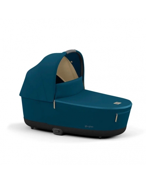 Коляска 2 в 1 Cybex Priam IV шасси Chrome Brown, Mountain Blue (Синий)