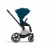 Коляска 2 в 1 Cybex Priam IV шасси Chrome Brown, Mountain Blue (Синий)