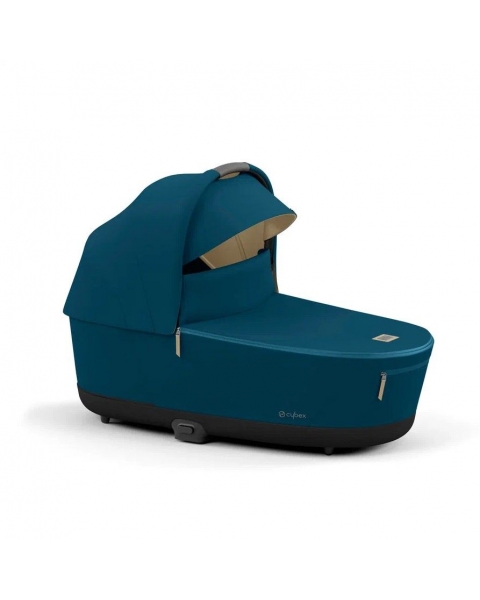 Коляска 2 в 1 Cybex Priam IV шасси Chrome Brown, Mountain Blue (Синий)