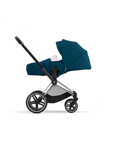 Коляска 2 в 1 Cybex Priam IV шасси Chrome Brown, Mountain Blue (Синий)