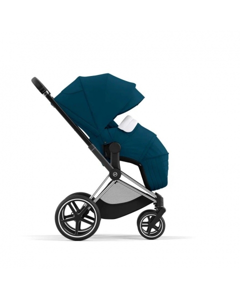 Коляска 2 в 1 Cybex Priam IV шасси Chrome Brown, Mountain Blue (Синий)