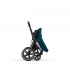 Коляска 2 в 1 Cybex Priam IV шасси Chrome Brown, Mountain Blue (Синий)