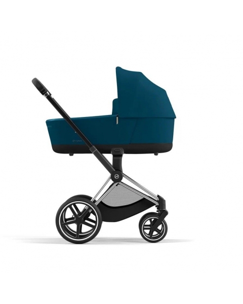 Коляска 2 в 1 Cybex Priam IV шасси Chrome Brown, Mountain Blue (Синий)