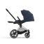 Коляска 3 в 1 Cybex Priam IV шасси Rose Gold, Nautical Blue (Темно-синий)