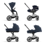 Коляска 3 в 1 Cybex Priam IV шасси Rose Gold, Nautical Blue (Темно-синий)
