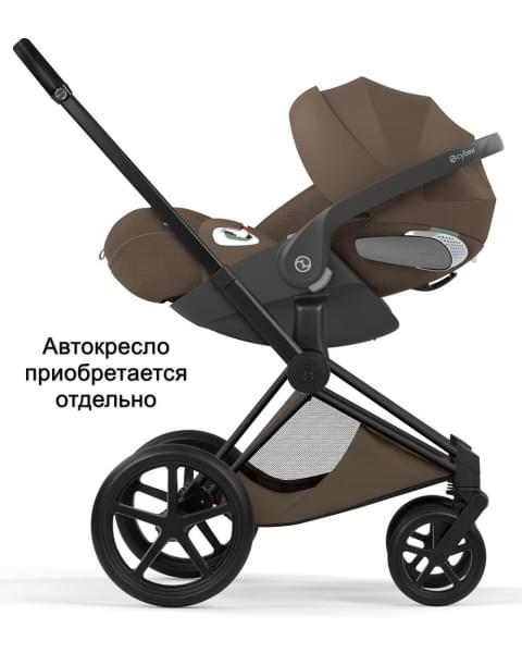 Коляска Cybex Priam V Matt Black Style Collection 2 в 1 Coconut Brown