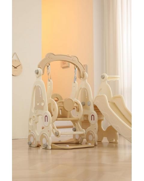 Горка с качелями UNIX Kids Car Camel