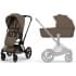 Коляска Cybex Priam V Matt Black Style Collection 2 в 1 Coconut Brown