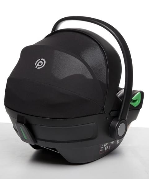 Детская коляска Peppy Monaco 3 в 1 с автокреслом First Black (черный), рама черная матовая