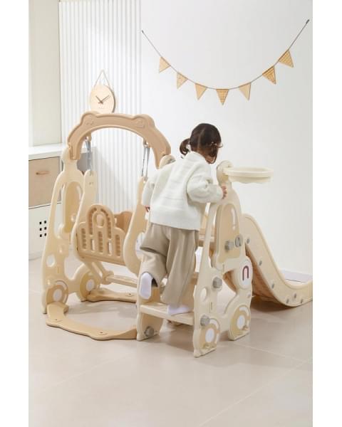 Горка с качелями UNIX Kids Car Camel
