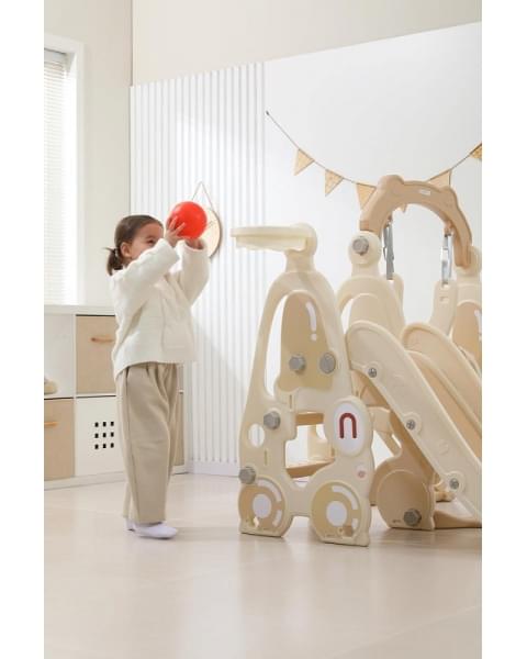 Горка с качелями UNIX Kids Car Camel