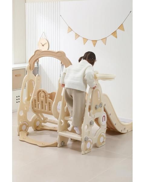 Горка с качелями UNIX Kids Car Camel