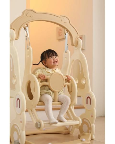 Горка с качелями UNIX Kids Car Camel