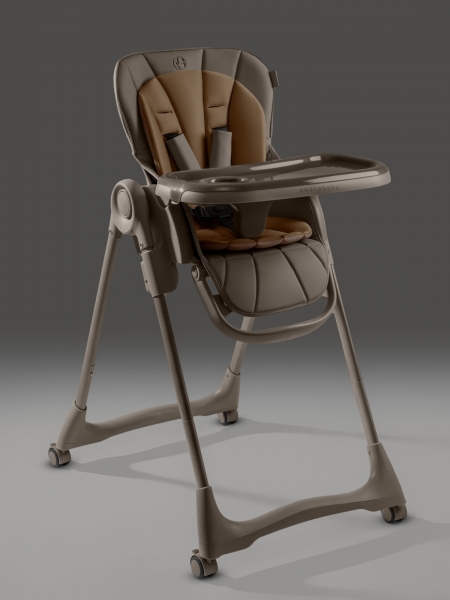 Стульчик детский для кормления Amarobaby, Gourmet, коричневый