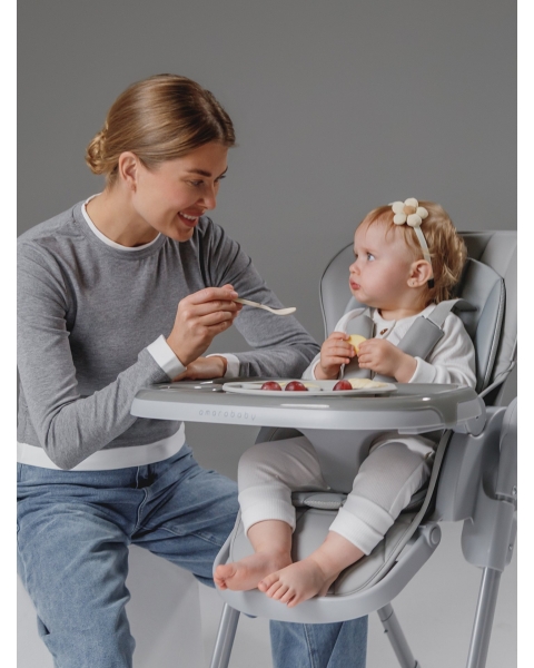 Стульчик детский для кормления Amarobaby, Gourmet, коричневый