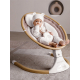 Электронные качели детские AMAROBABY ERGO SWING, бежевый