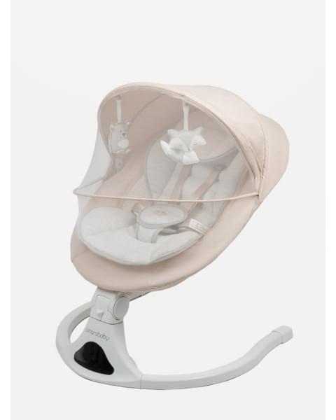 Электронные качели детские Amarobaby Funny swing, бежевый