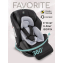 Автокресло детское AMAROBABY Favorite ISOFIX с усиленной боковой поддержкой, группа 0+/1/2/3, (чёрный/серый)