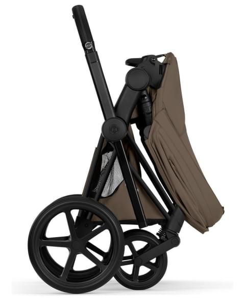 Коляска Cybex Priam V Matt Black Style Collection 2 в 1 Coconut Brown