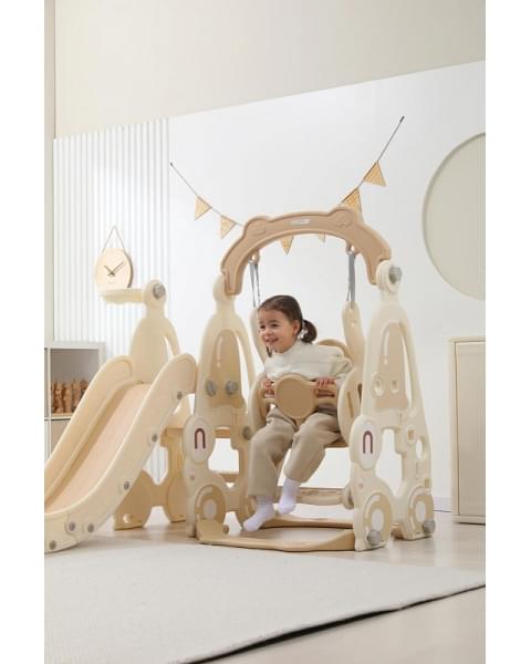 Горка с качелями UNIX Kids Car Camel