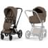 Коляска Cybex Priam V Matt Black Style Collection 2 в 1 Coconut Brown