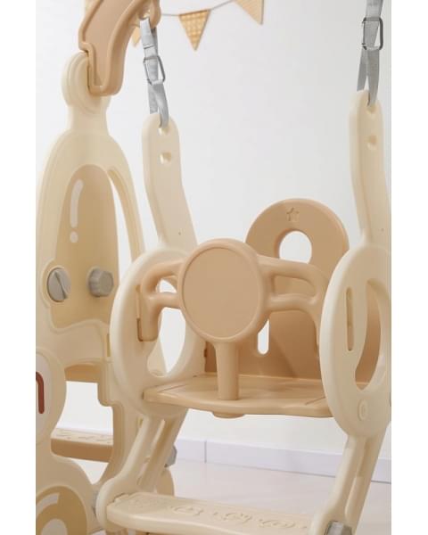 Горка с качелями UNIX Kids Car Camel