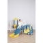 Игровой комплекс с горкой и качелями UNIX Kids Bus 171 см Yellow