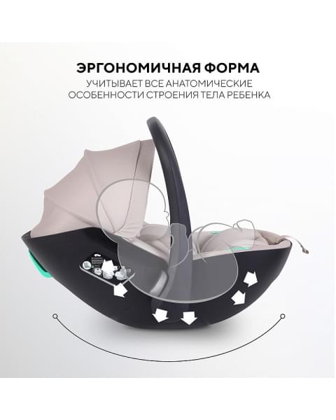 Автокресло Rant Miro с базой Isofix Beige