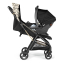 Коляска прогулочная Peg-Perego Selfie, Graphic Gold (Черный с бежевым узором)