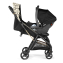 Коляска прогулочная Peg-Perego Selfie, Graphic Gold (Черный с бежевым узором)