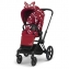 Коляска прогулочная Cybex Priam III Jeremy Scott Petticoat шасси Chrome Brown, Jeremy Scott Petticoat (Красный с узором)