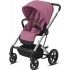 Коляска прогулочная Cybex Balios S Lux шасси Silver, Magnolia Pink (Розовый / Без дождевика)