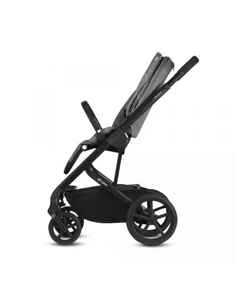 Коляска прогулочная Cybex Balios S Lux шасси Silver, Magnolia Pink (Розовый / Без дождевика)