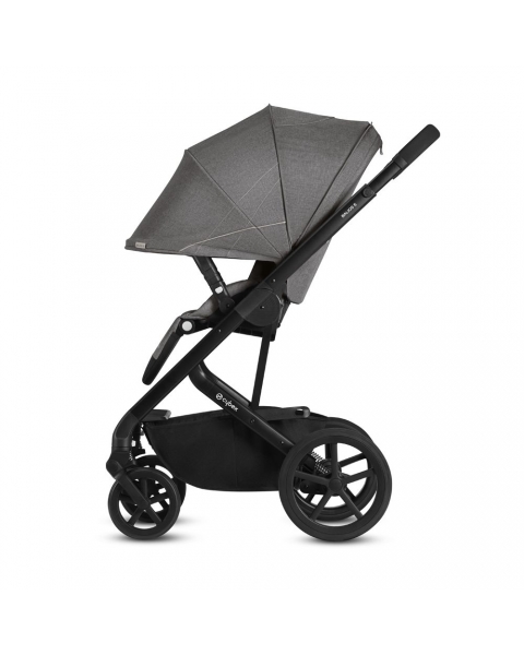 Коляска прогулочная Cybex Balios S Lux шасси Silver, Magnolia Pink (Розовый / Без дождевика)