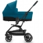 Коляска 2 в 1 Cybex Eezy S+ 2, Deep Black (Черный / С бампером / С дождевиком)