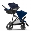 Прогулочная коляска для двойни Cybex Gazelle S шасси Taupe, Soho Grey (Серый)