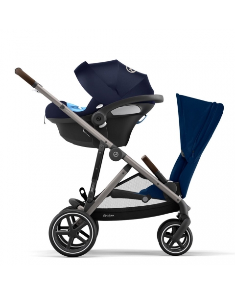 Прогулочная коляска для двойни Cybex Gazelle S шасси Taupe, Soho Grey (Серый)