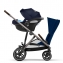 Прогулочная коляска для двойни Cybex Gazelle S шасси Taupe, Soho Grey (Серый)