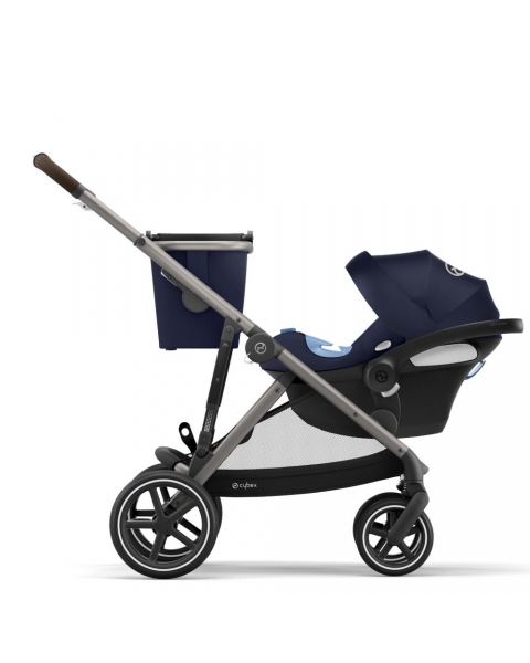 Прогулочная коляска для двойни Cybex Gazelle S шасси Taupe, Soho Grey (Серый)