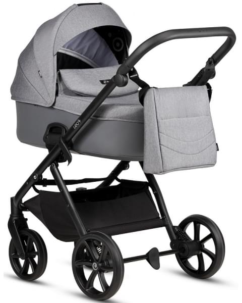 Детская коляска Tutis Leo 3 Plus 3 в 1 с автокреслом Elo Lux EduSky Black 1582227 Stone Grey