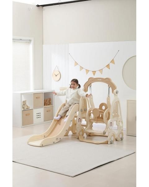 Горка с качелями UNIX Kids Car Camel