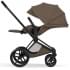 Коляска Cybex Priam V Matt Black Style Collection 2 в 1 Coconut Brown