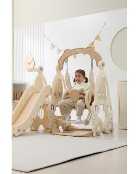 Горка с качелями UNIX Kids Car Camel