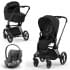 Cybex Priam IV шасси Matt Black, Sepia Black (Черный) + Cloud T i-Size