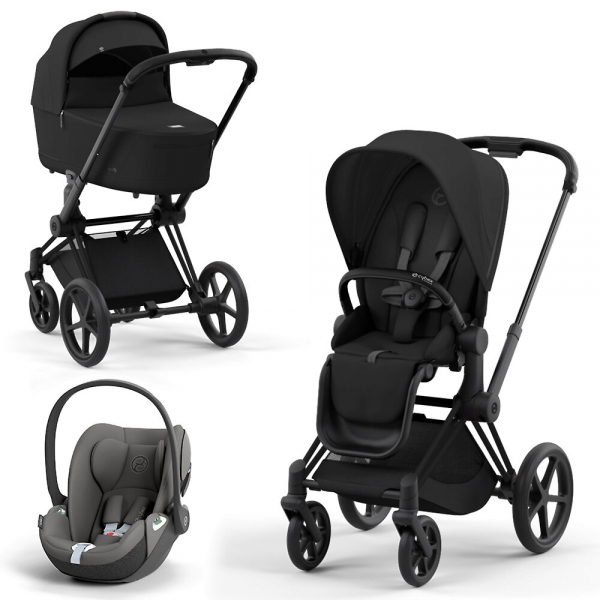 Cybex Priam IV шасси Matt Black, Sepia Black (Черный) + Cloud T i-Size
