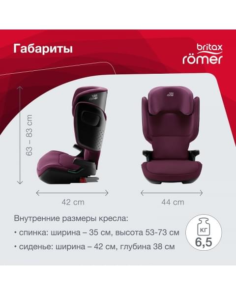 Автокресло Britax Roemer Kidfix M i-SIZE Burgundy Red