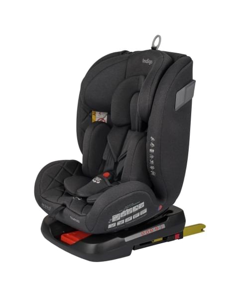 Автокресло Indigo TOURNEO S isofix 0+1+2+3 (0-36 кг) графит